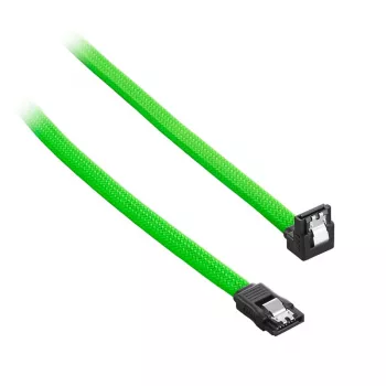 CableMod ModMesh - SATA-kaabel - Serial ATA 150/300/600 - SATA (W) täisnurkselt SATA (W) - 60 cm - heleroheline (CM-CAB-RSAT-N60KLG-R)
