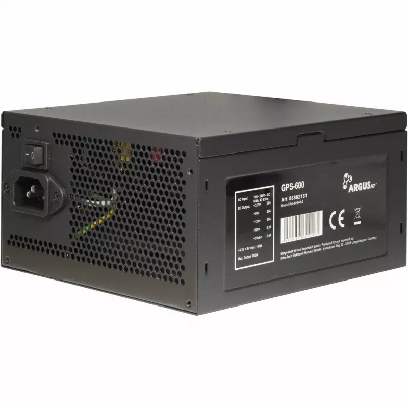 Toiteplokk Inter-Tech Argus GPS-600 600W 80+ Gold