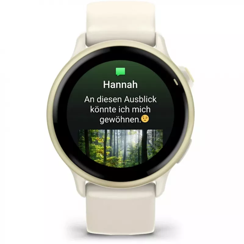 Garmin vívoactive 6 3,05 cm (1,2) AMOLED 42 mm Digitaalne 390 x 390 pikslit Puuteekraan Valge Wi-Fi GPS (satelliit)