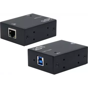 Võrgumeediumimuundur Exsys USB 3.2 Gen 1 B 1 Gigabit Ethernetile EX-13021HMV DIN-liistu kinnituskomplektiga