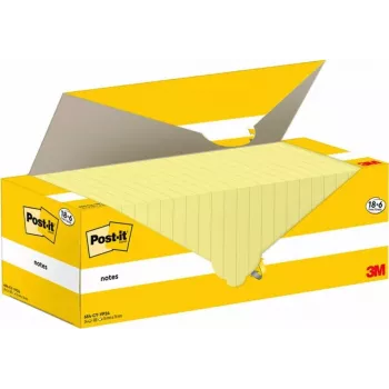 Post-It 654-CY-VP24 märkmepaberid ruudukujulised kollased 100 lehte (654-CY-VP24)