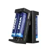 XTAR kahepesaline Li-ioon akulaadija 18650 elementidele, USB-C sisend, 2 pesa, must, LED-indikaatorid