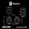 Pöörlevad pikendusotsakud BitsPower Artemis matt must — BPM-ATRG-MB