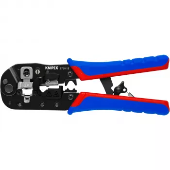 Knipex 97 51 13 kaabli krimpritangid Krimptööriist Must, Sinine, Punane