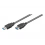 Wentronic Goobay USB 3.0 SuperSpeed pikenduskaabel, must, 5 m - USB 3.0-pistik (Type A) > USB 3.0-pesa (Type A) (95726)
