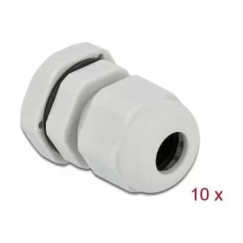 Kaabli läbiviik DeLOCK 60195 hall plastik 10 tk