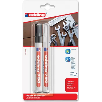 Marker Edding 750 Must Valge 2 tk