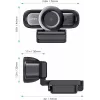 Veebikaamera AUKEY PC-LM3 2 MP 1920 x 1080 pikslit USB 2.0 Must