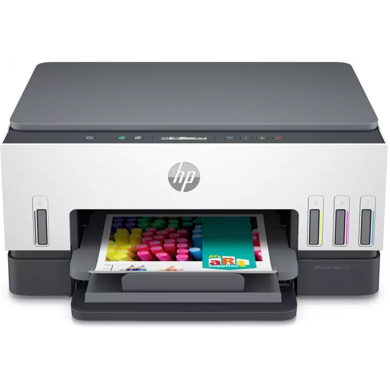 Multifunktsionaalne printer HP Smart Tank 670 — termoinkjet, värviline, A4, Wi‑Fi/Bluetooth, dupleks, 4800x1200 DPI