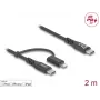 USB-kaabel DeLOCK 81171 2 m USB-C USB-C/Lightning must
