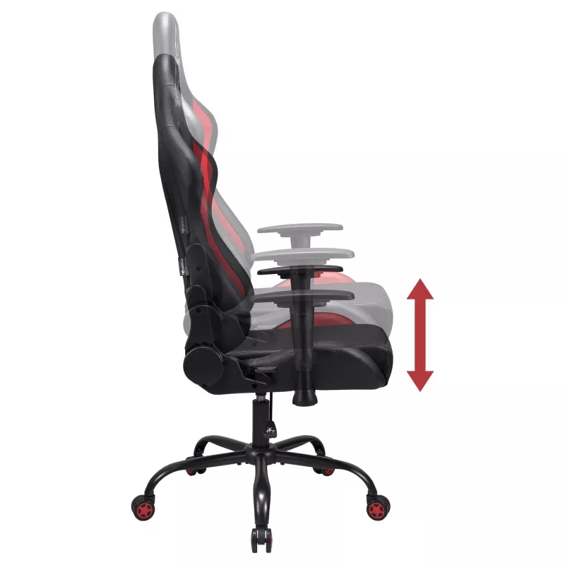 Kontoritool Subsonic SA5609-AC1 Polsterdatud iste Polsterdatud seljatugi Must Punane