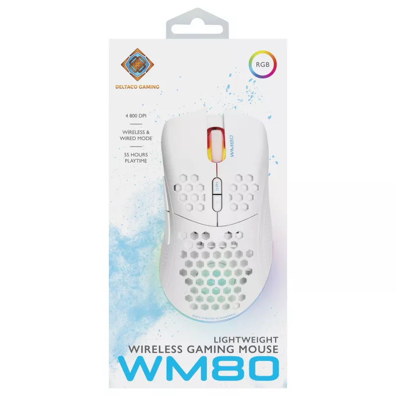 Mängurihiir Deltaco GAM-120-W RF juhtmevaba USB USB-C