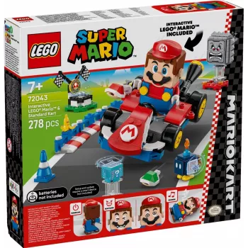 LEGO ehituskomplekt 72043 Super Mario interaktiivne Mario Kart standardkardiga