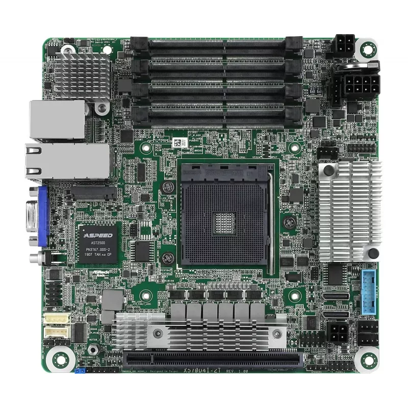 ASRock X570D4I-2T emaplaat AMD X570 pesa AM4 Mini ITX