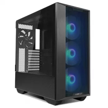 Lian Li LANCOOL III Midi Tower Must, Läbipaistev