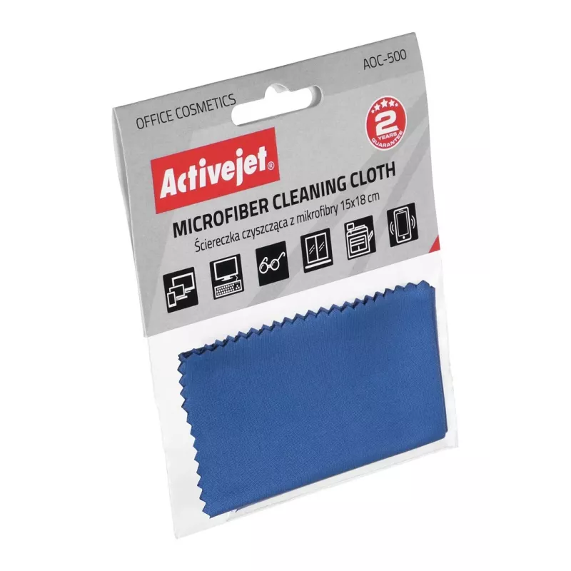 Puhastuslapp ActiveJet AOC-500 mikrokiust 15×18 cm, sõrmejäljevastane, kriimustusvaba