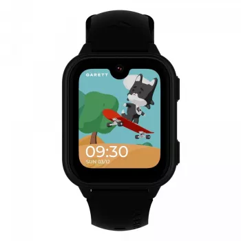 Nutikell Garett Kids Vibe Ai 4G must — laste nutikell 4G, GPS-jälgimise ja veekindlusega