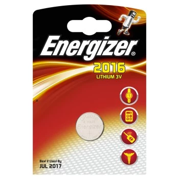 Energizer | CR2016 | Liitium | 1 tk