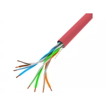 Võrgukaabel LANBERG LCU5-10CC-0305-R U/UTP Cat5e 305 m Punane CCA PVC