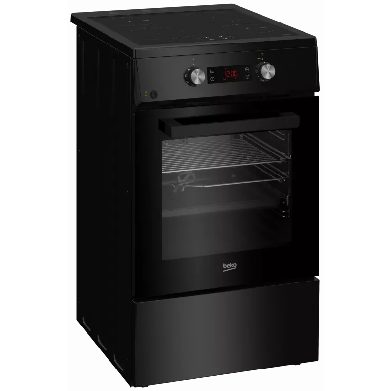 Induktsioonpliit elektriahjuga Beko FSM59305BDT, 60 L, 50 cm lai, must, energiaklass A, 4 tsooniga võimendusega induktsioonpliit