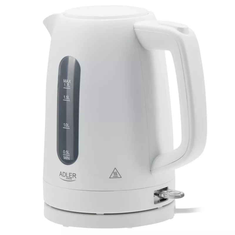 Elektriline veekeetja Adler AD 1379w — 1,7 l, kuni 2200 W, valge, 360° pööratav alus, polüpropüleen