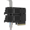 PCIe adapterkaart icybox MB312M4P-B — 2× M.2 NVMe PCIe 4.0 x8 (bifurkatsioon)