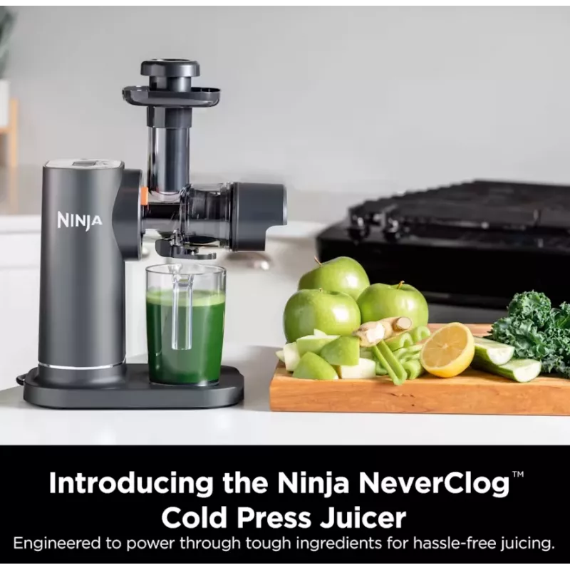 NINJA aeglasepressmahlapress | Neverclog JC151EU | Tüüp aeglasepressmahlapress | Hall | 150 W | Kiiruste arv 1