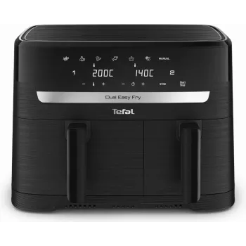 Tefal Easy Fry EY901N Double 8,3 L eraldiseisev 2700 W kuumaõhufritüür must
