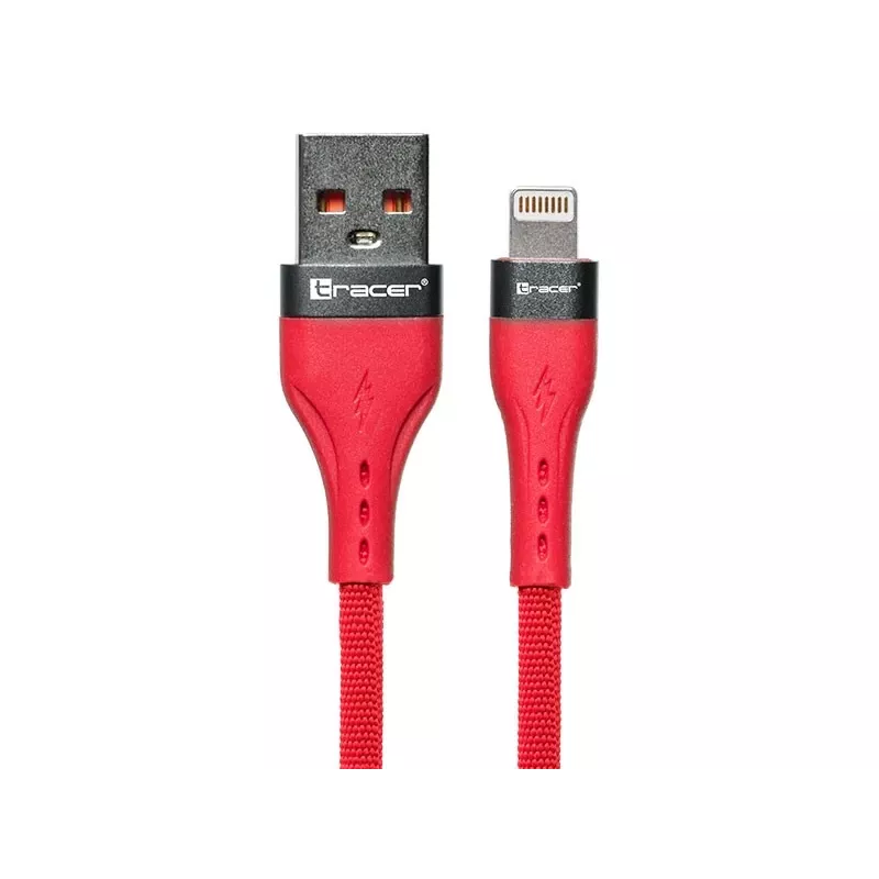 USB A-Lightning kaabel 1m punane