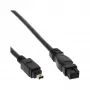 FireWire 400 kuni 800 kaabel InLine 34901 1m Isane/Isane Must