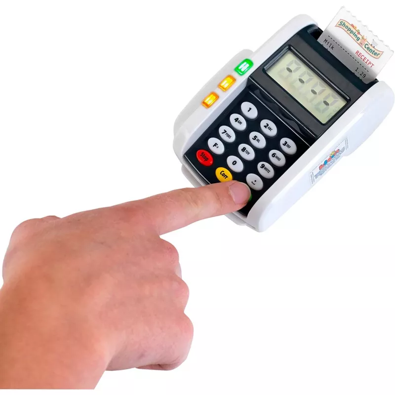POS-terminal valguse ja heliga, rollimänguasi