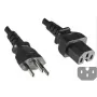 Microconnect PE160518 toitekaabel must 1,8 m C15 pistikupesa