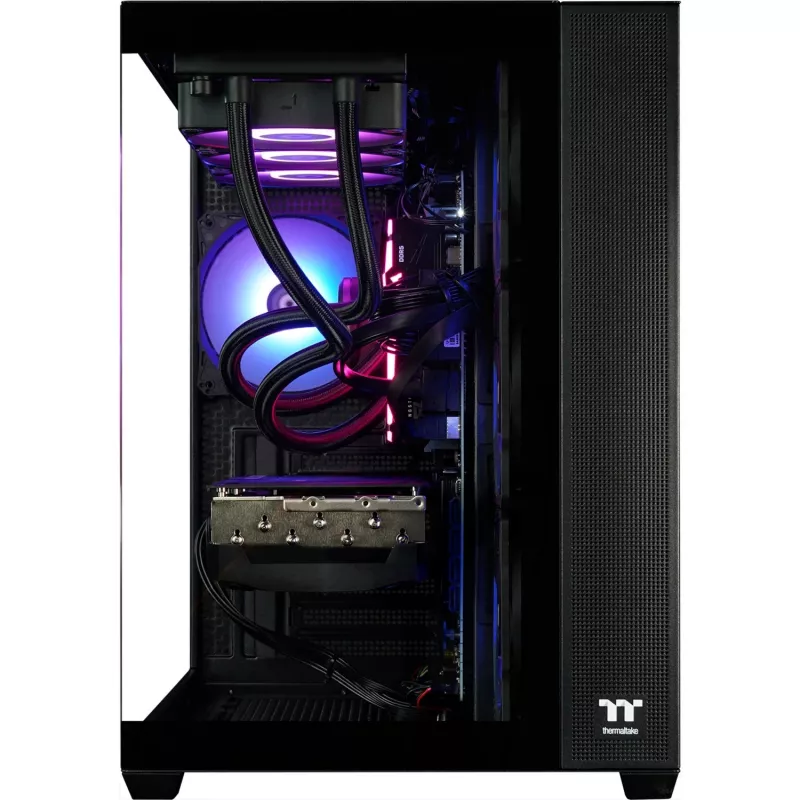 Thermaltake FTW RTX 5070 Ti mängurarvuti, must/läbipaistev, Windows 11 Home 64-bitine (PC-000087-DE)