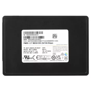 Samsung MZ7L3960HCJR-00A07 sisemine pooljuhtketas 960 GB 2.5-tolline Serial ATA III TLC