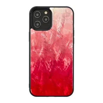 iKinsi kaitseümbris Apple iPhone 12 / 12 Pro jaoks, roosa järvetoon musta äärisega