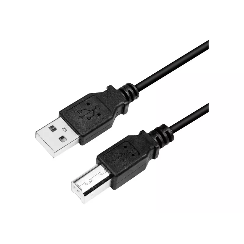 USB-kaabel LogiLink CU0009B 5m USB A USB B Must