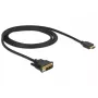 Videokaabli adapter DeLOCK 85582 1 m HDMI tüüp A DVI-D must
