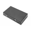 DIGITUS DS-12901 - KVM-/Audio-/USB-lüliti - 4K 30 Hz, USB-C/USB/HDMI-sisend, HDMI-väljund, Võrk