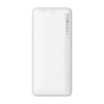 Baseus Airpow Liitiumpolümeer-akupank 10000 mAh 20 W Valge