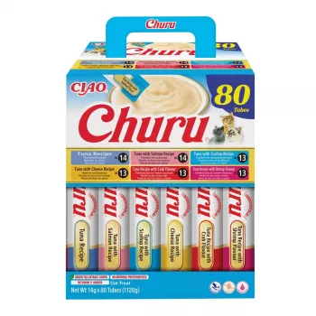 Märg kassitoit INABA Churu 80P Tuunikala retsept — 80 tuubi x 14 g