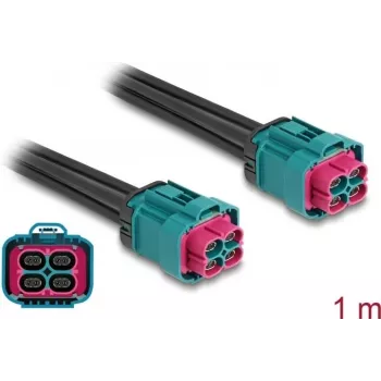 DeLOCK kaabel HDMTD Z nelikpistik - HDMTD Z nelikpistik 1 m IP67 kaitseklass