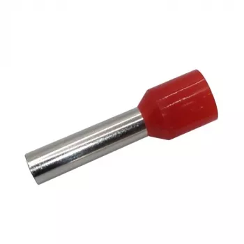 Pressitud isoleeritud otsak 10mm²/7AWG juhtmele, vask, punane, 100 tk