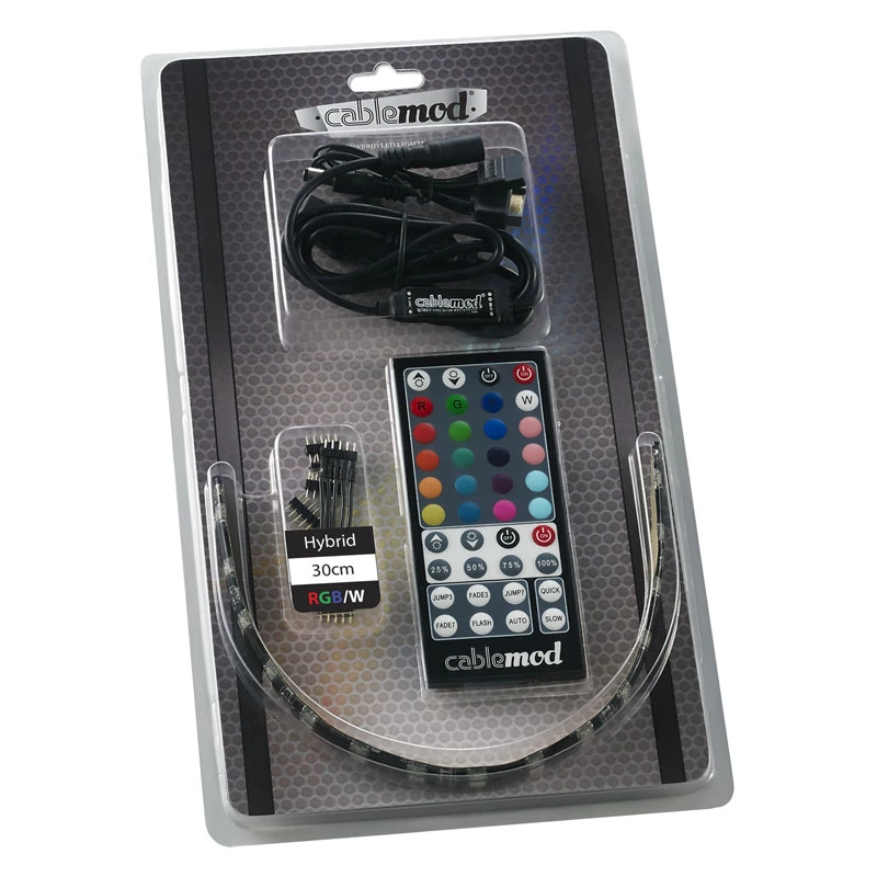 Universaalne LED-ribavalgusti CableMod CM-LED-30-D30RGBW-RK 300 mm siseruumidesse