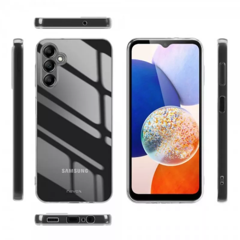 Nevox Protective Flex ümbris Samsung Galaxy A17 5G jaoks — läbipaistev, mudel 2573