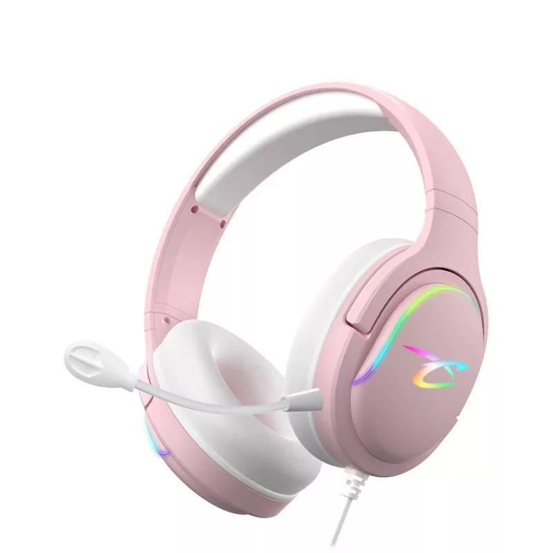 Peakomplekt Subsonic Spectra LED mänguripeakomplekt Sweety Pink