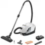Silindertolmuimeja Karcher DS 6 — kuiv, 650 W, 2 L tolmumahtuvus, HEPA 13, 10,2 m tööraadius, teleskooptoru