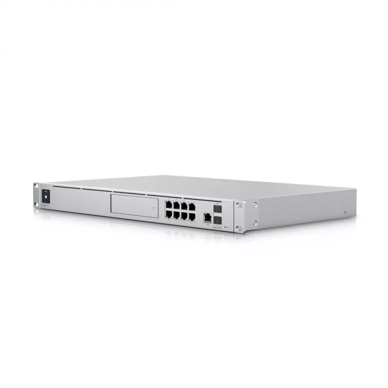 Gateway UBIQUITI Dream Machine Special Edition — riiul 1U, 8x RJ-45 LAN, PoE, 1,7 GHz protsessor, 4 GB DDR4, 16 GB välkmälu, 3,3 cm puuteekraan