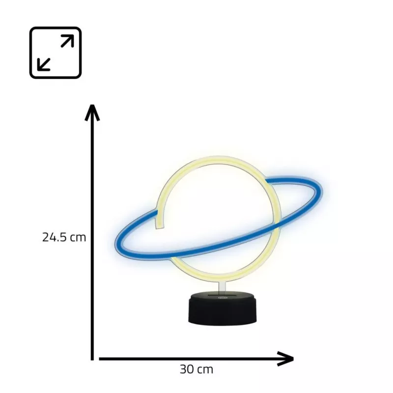 Manta SNL38BLT Style Neon Lights Planet dekoratiivne LED-lamp