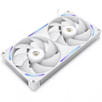 NZXT F280X RGB 140mm ARGB korpuse ventilaatorid – valge, 2-pack