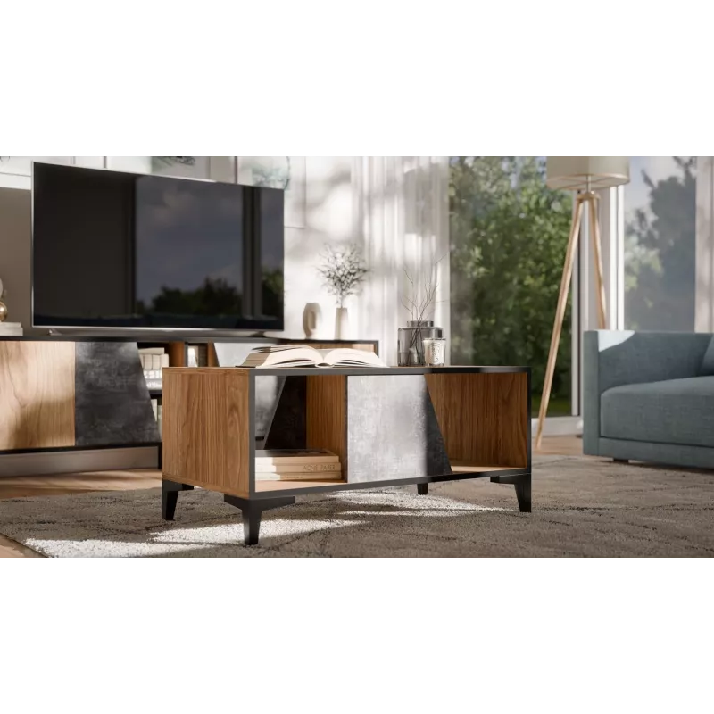 Cama Kohvilaud OVO 90x50xH39 tamm/betoon